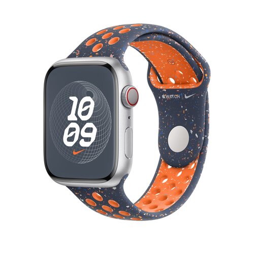 Pasek do Apple Watch Nike (42/44/45/49mm) S/M Błękitny płomień