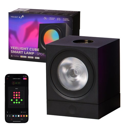 Panel świetlny YEELIGHT Smart Cube Light Spot Regulacja jasności, Wi-Fi, Bluetooth - Baza