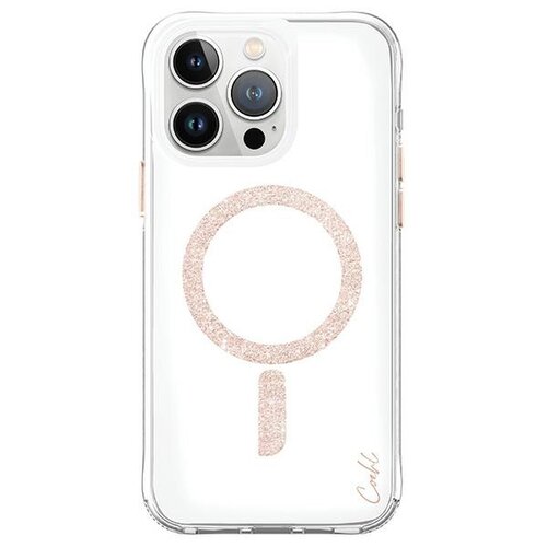 Etui UNIQ Coehl Glace do Apple iPhone 15 Pro Różowo-złoty