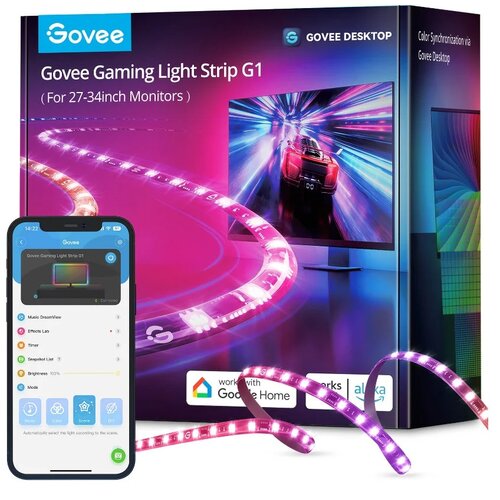 Taśma LED GOVEE Gaming Light Strip G1 H6609 1.8 m Wi-Fi/Bluetooth