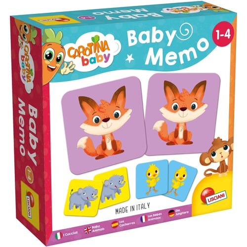 Gra logiczna LISCIANI Carotina Baby Memo Zwierzęta