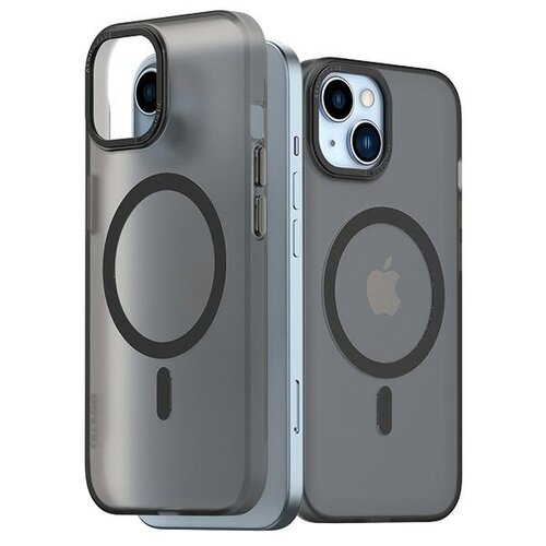 Etui ARAREE Aero Frame do Apple iPhone 15 Przezroczysty-czarny