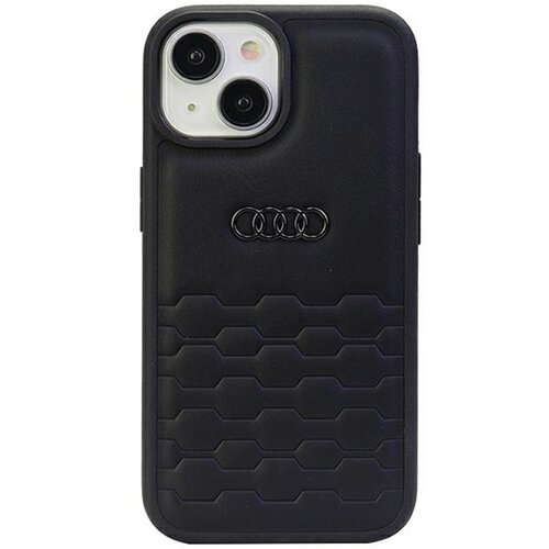 Etui AUDI GT Synthetic Leather do Apple iPhone 15 Plus Czarny