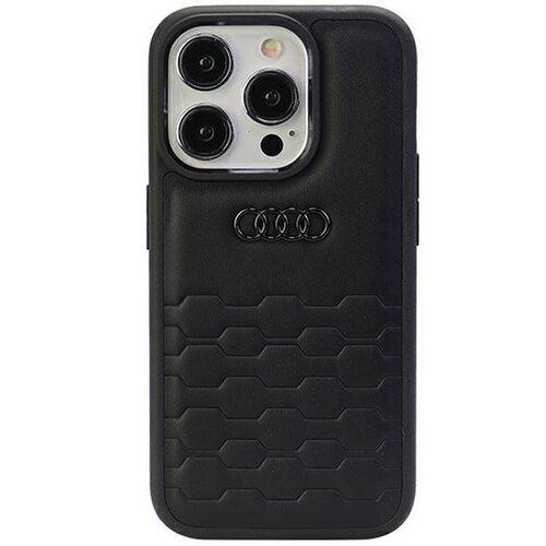 Etui AUDI GT Synthetic Leather do Apple iPhone 15 Pro Czarny