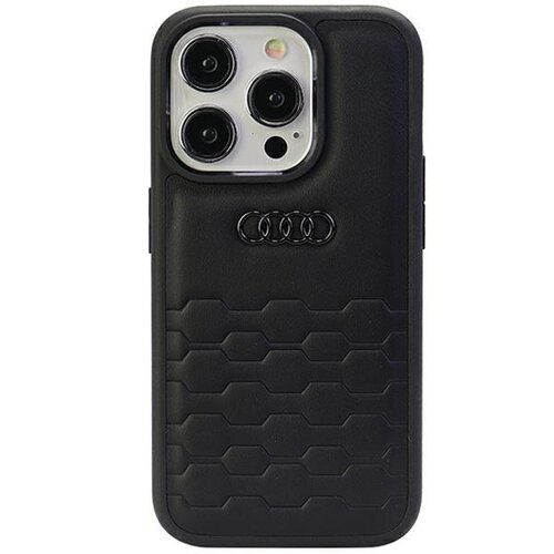 Etui AUDI GT Synthetic Leather do Apple iPhone 15 Pro Czarny