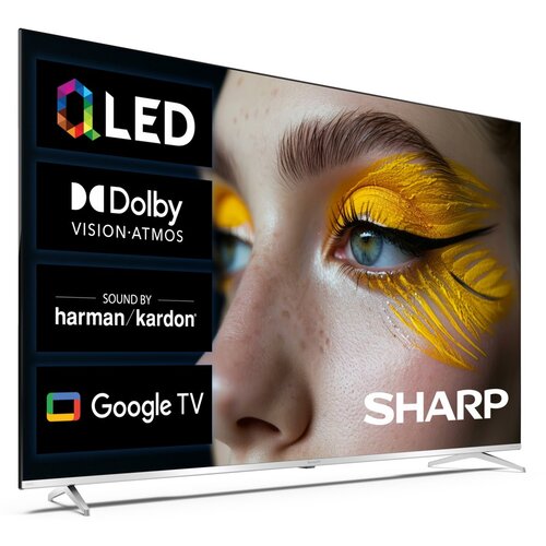 Telewizor SHARP 70GP6760E 70" QLED Google-Vision UHD Frameless