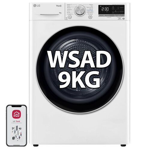 Suszarka LG RC90V9AV3N Z pompą ciepła A+++ 9kg AutoCleaning