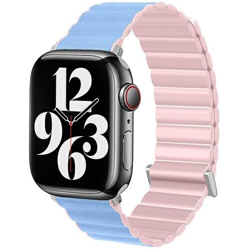 Pasek BELINE Magnetic Pro do Apple Watch 2/3/4/5/6/7/8/SE/SE 2/Ultra (42/44/45/49mm) Różowo-błękitny