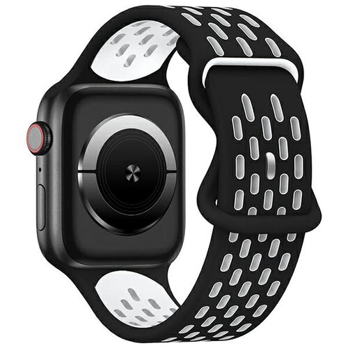 Pasek BELINE New Sport Silicone do Apple Watch 2/3/4/5/6/7/8/SE/SE 2/Ultra (42/44/45/49mm) Czarno-biały
