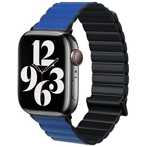 Pasek BELINE Magnetic Pro do Apple Watch 2/3/4/5/6/7/8/SE/SE 2/Ultra (42/44/45/49mm) Czarno-niebieski