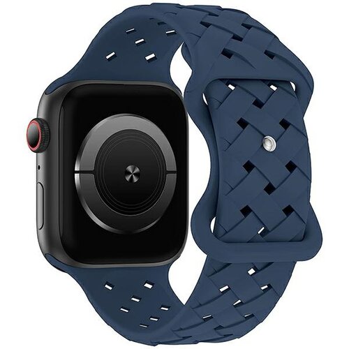 Pasek BELINE Silicone Woven do Apple Watch 4/5/6/7/8/9/SE/SE 2/SE 2022 (38/40/41mm) Niebieski