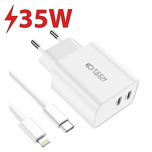 Ładowarka sieciowa TECH-PROTECT C35W PD35W Biały