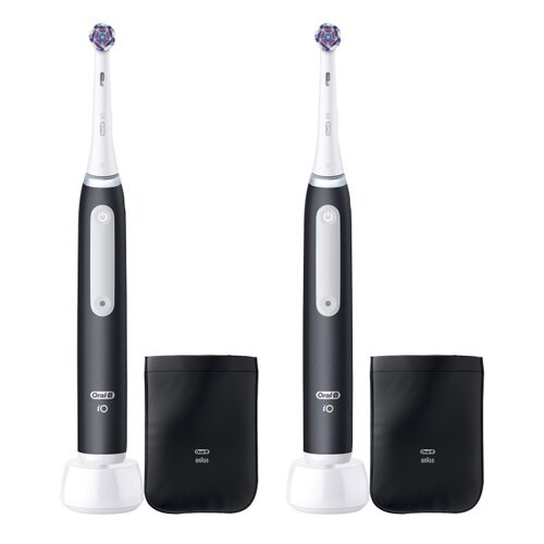 Szczoteczka magnetyczna ORAL-B iO 3 White Clean Czarny (końcówka wybielająca + pokrowiec) (2 szt.)