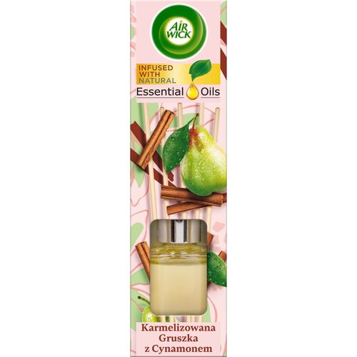 Patyczki zapachowe AIR WICK Essential Oils Karmelizowana Gruszka z Cynamonem 40 ml