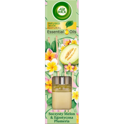 Patyczki zapachowe AIR WICK Essential Oils Soczysty Melon i Egzotyczna Plumeria 40 ml