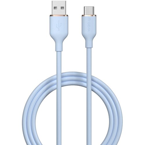 Kabel USB - USB-C DEVIA Jelly 2.4A 1.2 m Niebieski