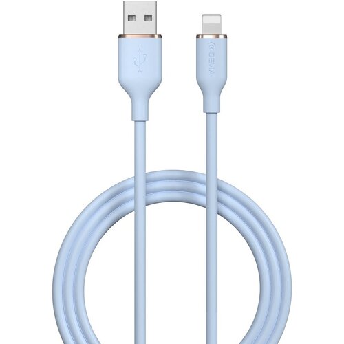 Kabel USB - Lightning DEVIA Jelly 2.4A 1.2 m Niebieski