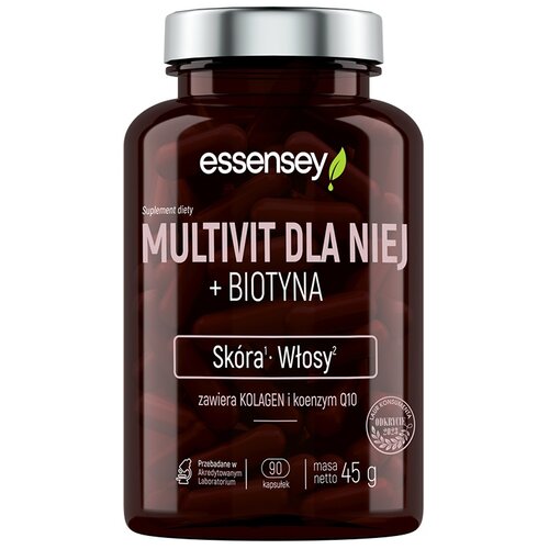 Kompleks witamin ESSENSEY Multivit dla Niej + Biotyna (90 kapsułek)
