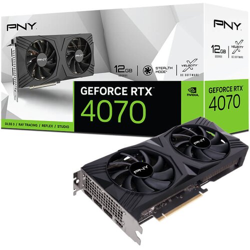 Karta graficzna PNY GeForce RTX 4070 Verto Dual Fan 12GB DLSS 3