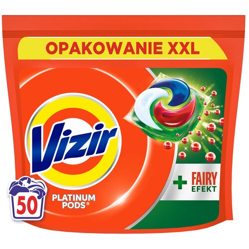 Kapsułki do prania VIZIR Platinum Pods Fairy Efekt - 50 szt.