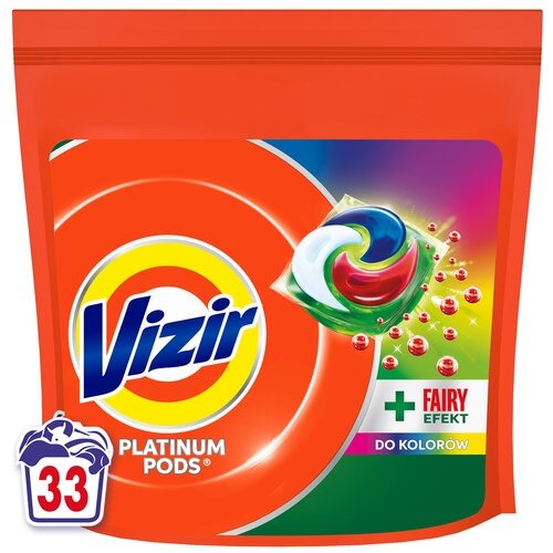 Kapsułki do prania VIZIR Platinum Pods Fairy Efekt Color - 33 szt.