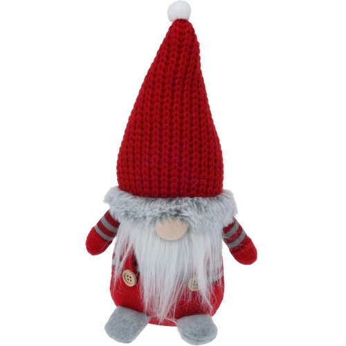 Skrzat CHRISTMAS DECORATION Krasnal 30 cm Czerwony