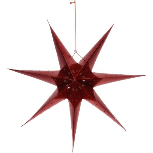 Gwiazda CHRISTMAS DECORATION 60 cm Czerwony
