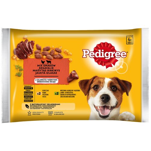 PEDIGREE Vital Protection Jagni cina i Kurczak 4 x 100 g Karma dla