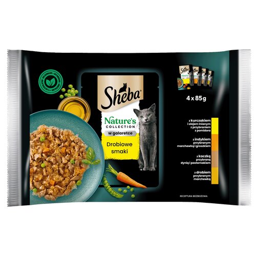 Karma dla kota SHEBA Nature's Collection Drobiowe Smaki 4 x 85 g