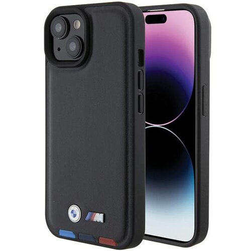 Etui BMW Stamp Tricolor do Apple iPhone 15 Czarny