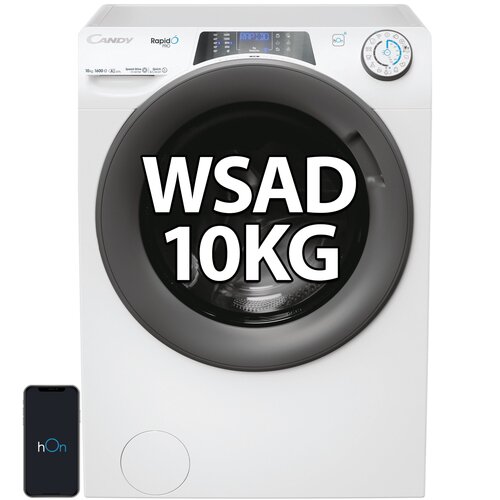 Pralka CANDY RapidÓ Pro RP 6106BWMR8-S 10kg 1600 obr Quick&Clean