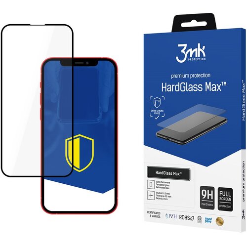 Szkło hybrydowe 3MK HardGlass Max Privacy do Apple iPhone 12/12 Pro