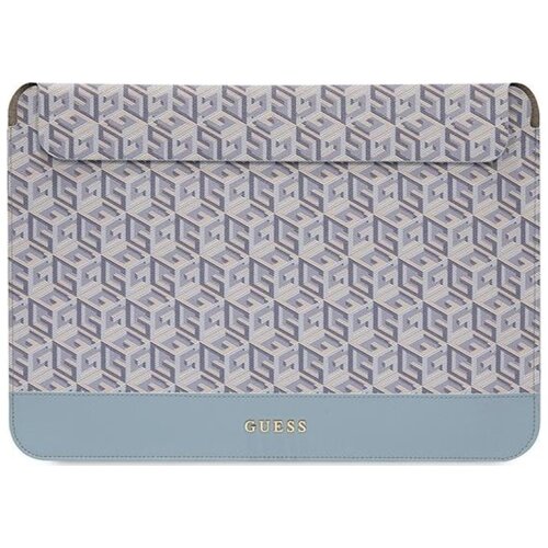 Etui na notebooka GUESS GCube Stripes Computer Sleeve 16 cali Niebieski