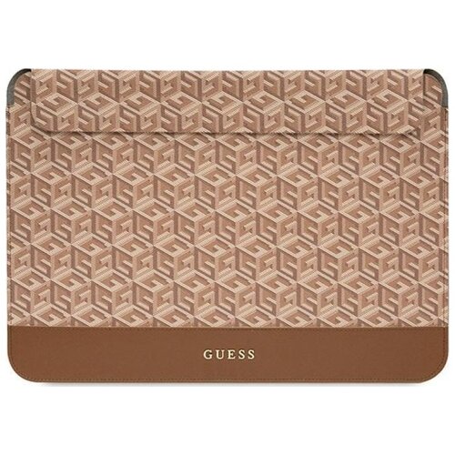 Etui na notebooka GUESS GCube Stripes Computer Sleeve 16 cali Brązowy