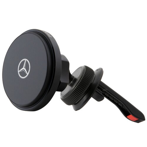 Uchwyt na telefon MERCEDES Silver Stars MagSafe Czarny