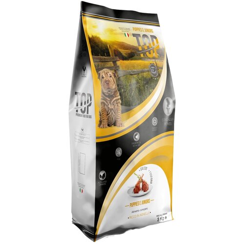 Karma dla psa TOP Premium Food For Dogs Puppy & Junior S/M Jagnięcina 3 kg