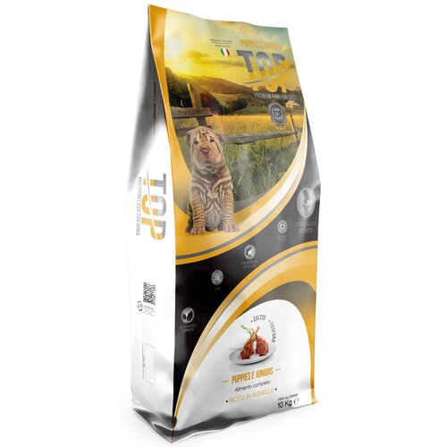 Karma dla psa TOP Premium Food For Dogs Puppy & Junior S/M Jagnięcina 10 kg