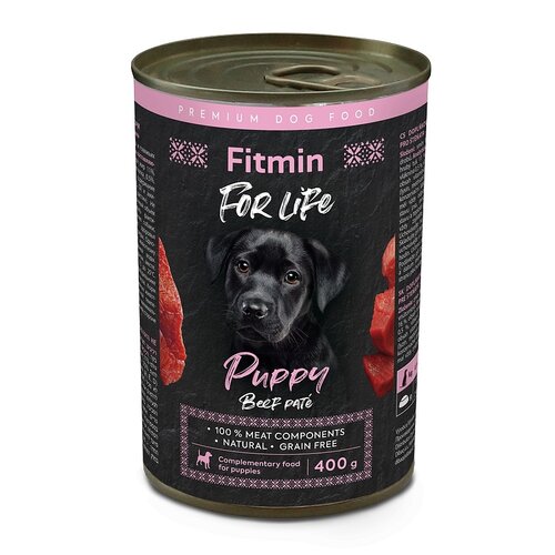 Karma dla psa FITMIN FFL Puppy Wołowina 400 g