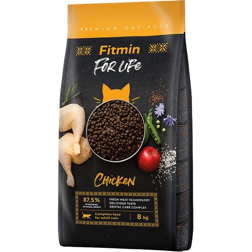 Karma dla kota FITMIN Cat For Life Adult Kurczak 8 kg