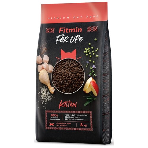 Karma dla kota FITMIN For Life Kitten Kurczak 8 kg