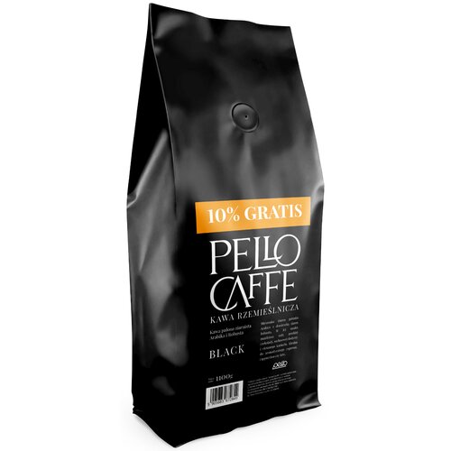 Kawa ziarnista PELLO CAFFE Black 1.1 kg 10% więcej (Rzemieślnicza)