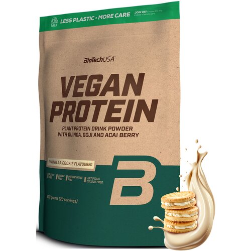 Odżywka białkowa BIOTECH Vegan Protein Ciastko waniliowe (500 g) Bez cukru