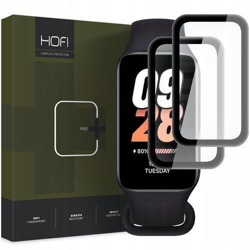 Szkło hybrydowe HOFI Hybrid Pro+ do Xiaomi Smart Band 8 Active Czarny (2szt.)