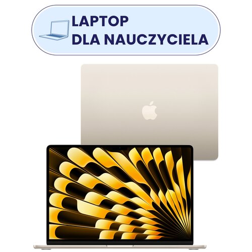 Laptop APPLE MacBook Air 2023 15.3" Retina M2 8GB RAM 256GB SSD macOS Księżycowa poświata