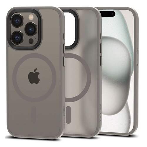 Etui TECH-PROTECT MagMat MagSafe do Apple iPhone 15 Pro Szary matowy