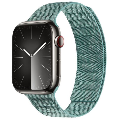 Pasek CRONG Melange do Apple Watch 4/5/6/7/8/9/10/SE/SE 2/SE 2022/Ultra/Ultra 2 (44/45/46/49mm) Turkusowy