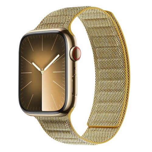 Pasek CRONG Melange do Apple Watch 4/5/6/7/8/9/SE/SE 2/SE 2022 (38/40/41mm) Żółty