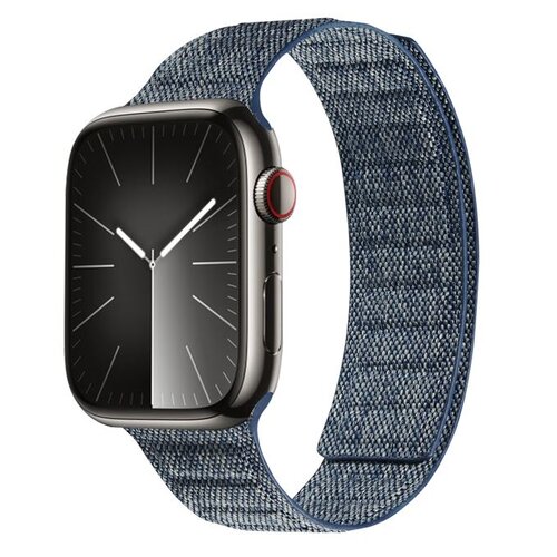 Pasek CRONG Melange do Apple Watch 4/5/6/7/8/9/10/SE/SE 2/SE 2022/Ultra/Ultra 2 (44/45/46/49mm) Granatowy