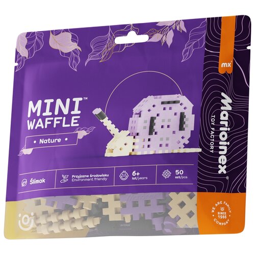 Klocki elastyczne MARIOINEX Mini Waffle Nature Ślimak 906101