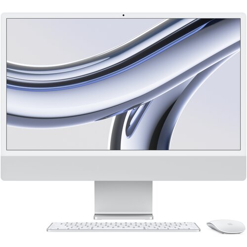 Komputer APPLE iMac 24 4k 23.5" Retina M3 8R GPU 8GB RAM 256GB SSD macOS Srebrny